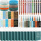 Zhanmai 72 Pcs Christian Gifts Set, Bulk Bible Verse Paper Bags, Ballpoint Pens, Notebook, Bookmark, Inspirational