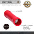Conext Link BCV8-25 Vinyl Butt Connector 25 Pack (Red 8 Gauge) (17077) by Conext Link