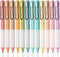Mr. Pen- Retractable Gel Pens, 12 Pack, Black Ink, Pastel Barrels, Fast Dry, Fine Point 0.5mm, Aesthetic Journaling Pens