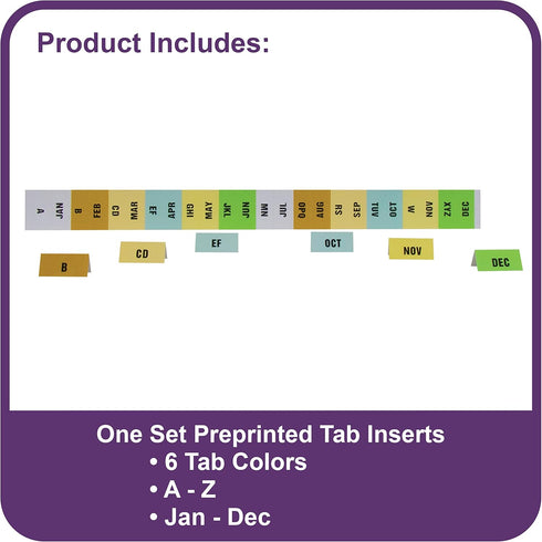 C-Line 13-Pocket Expanding File, Coupon Size, Includes Tabs, 1 File, Color May Vary (58410)