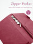 Mymazn Server Book with Zipper and Magnetic Pocket, Cute Waitress Book Server Booklet, Serving Book Fits Server Apron