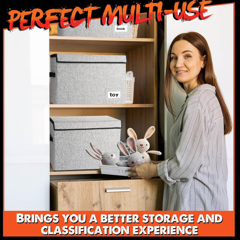 Chuangdi 6 Pcs Comic Book Storage Boxes - Collapsible Short Box Case with Lid, Holds 150 Comics (Gray)