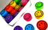 Pencil Sharpeners for Kids with Removable Neon Colored Lids, 48 Pack - Smile FACE