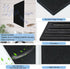 BXI Felt Bulletin Board with Pins & Magnetic Dry Erase Whiteboard Combo, 8 Pcs Self-Adhesive Tiles