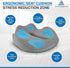 Generic Extra-Dense Memory Foam Seat Cushion Ergonomic Design for Pain Relief, Posture Support & Pressure Reduction
