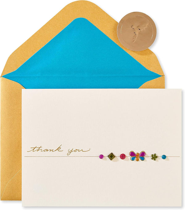Papyrus Mother's Day, Thank You Card (Butterfly Gems)