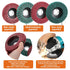 JOUTYFOR 18 Pack 4 Inch 14 3 Buffering Wheels Polishing Kit with Compound for Angle Grinder, Includes Pcs Nylon Fiber