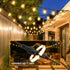 BYIZO 10 Bulbs, 23FT Commercial 2700K LED Outdoor String Lights with Shatterproof Edison Grade Patio Lights