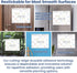 Clever Clean Non-Magnetic Dry Erase Calendar for Fridge, Reusable Calendar with 6 Dry Erase Markers, Whiteboard Calendar Sticks to Any Smooth Surface, Dry Erase Fridge Calendar. by Clever Clean