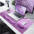 iLeadon 4in1 Mouse Pad Set - Large Gaming Desk Mat, Mouse Pad with Wrist Rest, Keyboard Wrist Rest, Coaster, Purple