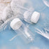 JIUWU 20ml Clear Glass Sample Vials with Screw Caps, Leak-Proof, Pack of 36