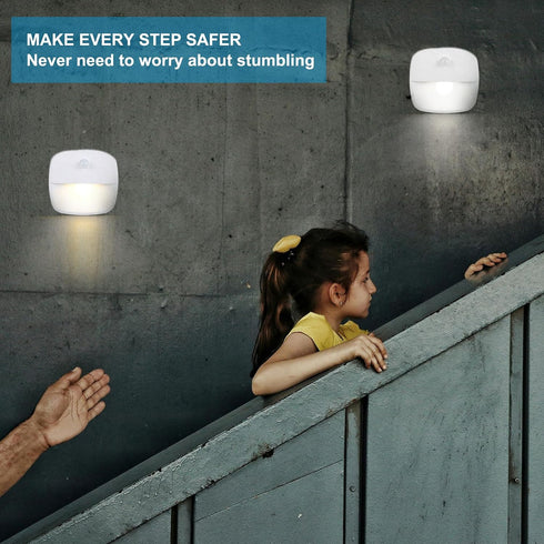 Counter PATIKIL Indoor Stair Lights with Smart Motion Sensor, Battery Operated Under Lighting for Kitchen, Bedroom