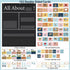 Blosssound 34 27 103 x All About Letter Pocket Chart ABC Flash Cards Letter of The Day Week Chart Alphabet Tracing