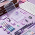 Mini Office Supply Kit - Includes Stapler, Tape Dispenser, Staple Remover, Paper Clips, Scissors, Staples, Pen,