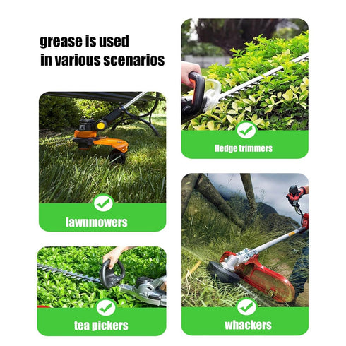 Generic Trimmer Nozzle, Hedge Lubricant - Multi-Function Gear Grease | Long-Lasting Maintenance Oil with Threaded