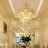 YUASDUU 15" 5-Tier Modern Farmhouse Crystal Chandeliers for Dining Room, Antique Pendant Chandelier Dining Room Light
