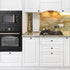 Home Expert Black Cabinet Knobs 5 Pack - Square Black Knobs for Kitchen Cabinets and Drawers, Matte Black Drawer Pulls