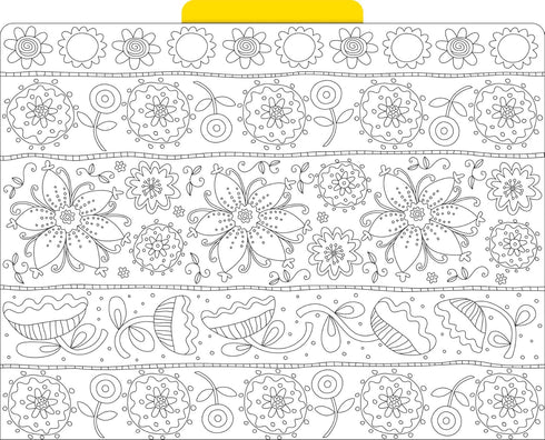 Barker Creek Color Me! in My Garden Designer File Folders, Pack of 12, Multi-Design, Letter Size
