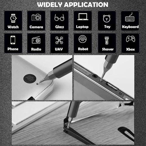 Set, 27 1 Set S2 Precision Screwdriver in Small Screwdriver Magnetic, Mini Steel Bits with Tweezers, Magnetic Mini