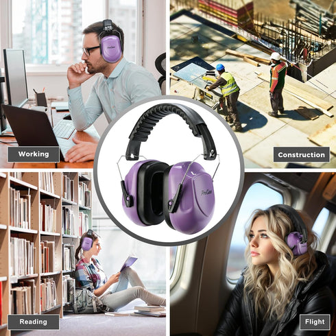 ProCase Noise Reduction Safety Ear Muffs, NRR 28dB Hearing Protection Headphones for Shooting, Mowing, Construction