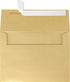 LUXPaper A4 Invitation Envelopes, 4 1/4" x 6 1/4", Blonde Metallic, 80lb. Text, 50 Qty, Peel & Press