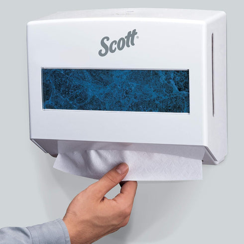 (09214), Scott Professional Scottfold Compact Paper Towel Dispenser Small Towel Dispenser, White