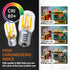BlueStars E17 T7 LED Light Bulb, 2W 120V (25W Equivalent), Energy Saving, 2700K Warm White, 220lm, 3 PACKS