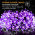 50 ITICdecor Outdoor Solar Flower String Lights Waterproof LED Fairy Light Decorations for Christmas Tree Garden Patio