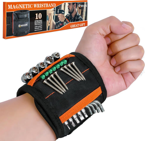 Magnetic Wristband for Holding Screws - Drilling Bits, Nails, Stocking Stuffers Gifts for Men, Father's Day Gift