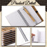 Cholemy Employee Appreciation Gifts, 60 Pcs Inspirational Kraft Notebooks with Bamboo Ballpoint Pens for Coworkers
