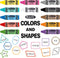 Eureka Crayola Colors and Shapes Classroom Bulletin Board Set, 28 Pieces for Teachers