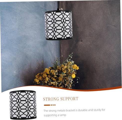 Hollow Pattern Iron Art Lamp Shade Modern Table Light Cover for Bedroom and Office Decorative Floor and Hanging
