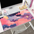 Cute Kawaii Clouds Desk Mat, Pink Purple XXL Large Mouse Pad for Gaming, Laptop, Computer Keyboard, Desk Decor 31.5''X