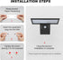 HREVORRYDA Waterproof-4 Remote,520LM IP65 Door,Yard,Deck,Fence,Garage,Pathway,(4.2W) Solar Lights Outdoor Lighting