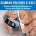 KSS-1 2.25 inch Jonard Tools Tungsten Carbide Steel Knife and Scissor Sharpener Blue