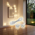 Calsgkspray White String Extension Lights Transparent Cable Extension Cord Plug Lamp Extension Cord Invisible Extension