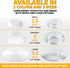 Ducki Door Stop Wall Protector, Self Adhesive Door Knob Wall Protectors, 2 Pack Clear Rubber Door Stops for Wall Damage