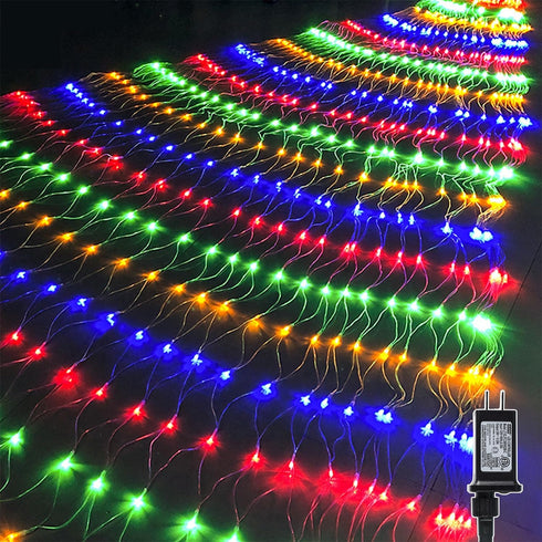 WATERGLIDE Outdoor Christmas Net Lights, 12FT x 5FT 360 LED Mesh String