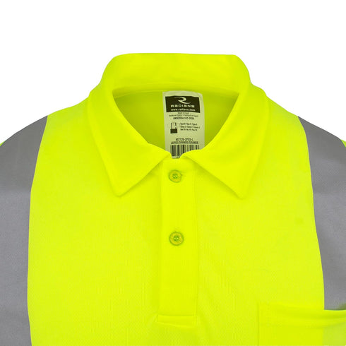 ST12B-2PGS-XL Hi-Vis Green Safety Vest, Size XL