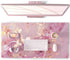 QIYI Large Mouse Pad, Cute Pink PU Leather Desk Mat, Rose Gold Marble Protector for Gaming, 31.5" x 15.7"