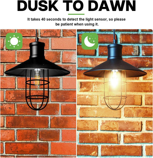 Bulbs 5W 40W, B11 Bulb, 3000K Bulbs E12 6 Pack Dusk to Dawn Light Outdoor: Equivalent Candelabra Light Warm White