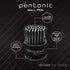Pentonic Ballpoint Pens in Pen Organizer, Bulk 50 Count, Black Ink, 1.0 mm Medium Point for Journaling