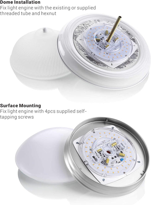 Silverlite 5.5" 4000K Dimmable -6.73" 23W 1700LM 120V CRI90, UL/ES/JA8 PCB Size LED Light Engine Overall Size, Retrofit