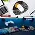 Premium-Textured Oval Mouse Pad, 8.7" x 7.1", Thick 3mm Anti-Slip Waterproof Rubber Mat, Cute Design