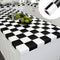 YENHOME 30"X118" Checkered Contact Paper, Peel and Stick Removable Black and White Wallpaper for Walls
