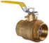 APOLLO 94A Series Brass Ball Valve, Two Piece, Inline, Lever, 2" NPT Female