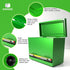 Green Stainless Steel Pencil Dispenser Holder with 6 Beautiful Stickers for Classroom, Home Office (Pencils Not