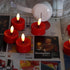 6 Pack CANDLE CHOICE Battery Operated Flameless Tea Lights Realistic Black Wick Bright Flickering LED Tealight Candles