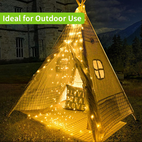 ALENEY 33 100 8 Solar String Lights Outdoor, Feet LEDs Modes Solar Fairy Lights for Outside, Waterproof Outdoor Light