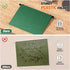 Plastic Hanging File Folders, 12 Pack, Letter Size, Reinforced Hang Folders, Designed for Home and Office, Green